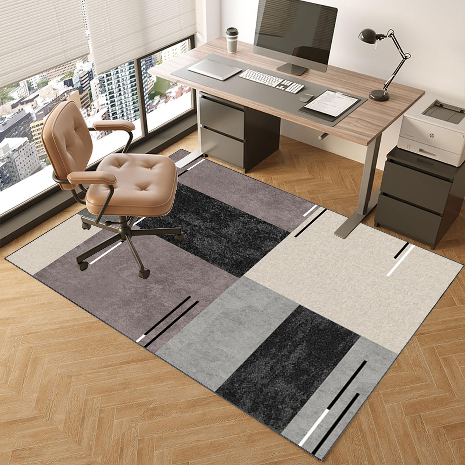 PLMM Floor Protection Mat Underlay Desk Chair Mat Office Chair Mat Gaming Carpet Office Chair Underlay For Hard Floors Parquet Laminate Tiles 160 Cm - View #8