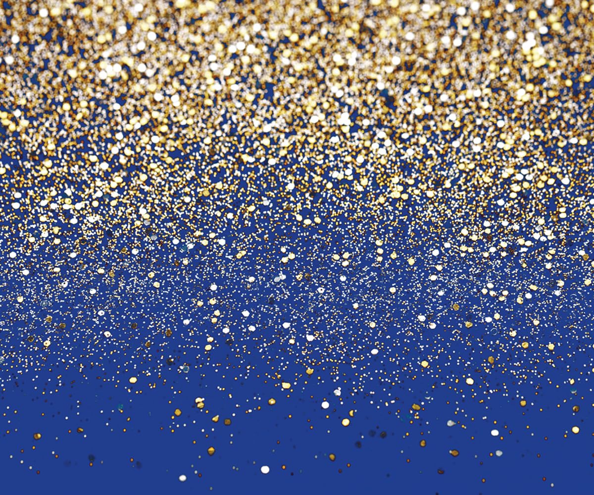 SJOLOON Blue Glitter Backdrop Royal Photo Backdrop for Birthday Party Decoration Graduation Studio Props 12558 (12x10FT)