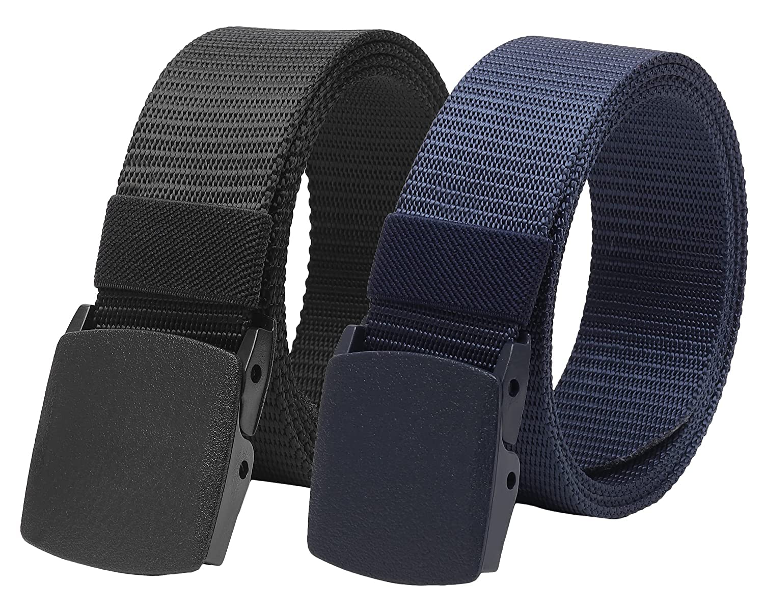 evolon deals Unisex Nylon & Canvas Waist Belt Army Tactical Waist Belt Automatic Buckle Nylon Canvas Survival Strap Black Blue Color Belt Free Size(Pack of 2)-picture-13