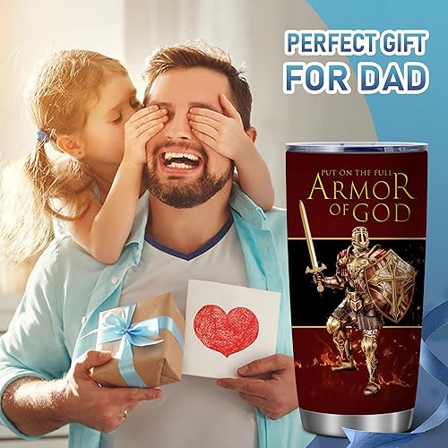 Miniatura 5 de Vaso aislado de 20 onzas con texto en inglés The Gospel of Peace Worship, regalo para sacerdote, vaso de acero inoxidable al vacío, regalos de