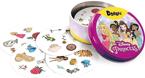 Miniatura 5 de Zygomatic  Dobble Disney Princess 2022 Versión  Juego de cartas  A partir de 4 años  2-5 jugadores  10 minutos de tiempo de juego