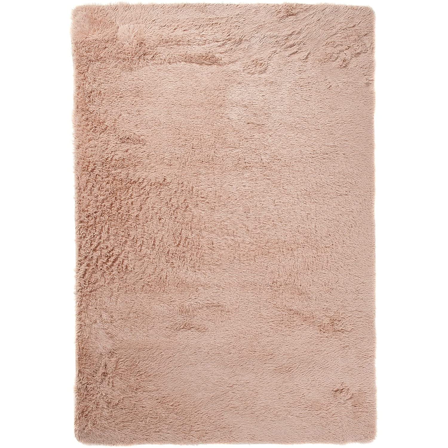 Carpeto Rugs Tappeto Salotto Moderno Peloso - Tappeto Camera da Letto Morbido - Tappeti Moderni Soggiorno Pelo Lunga - Tappeto Cameretta Grande - Beige Chiaro - 140 x 200 cm