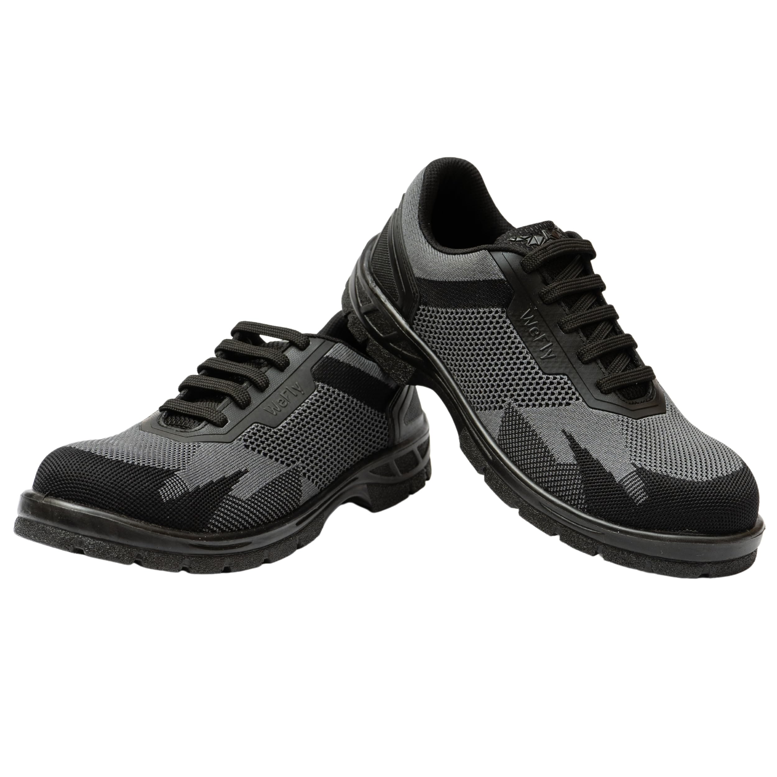 Hillson WeFly Safety Shoe WF01 | Ultra Lightweight, Anti-Skid, Anti-Static, ISI Marked High Performance Footwear | Grey Size 08 INDIA/UK