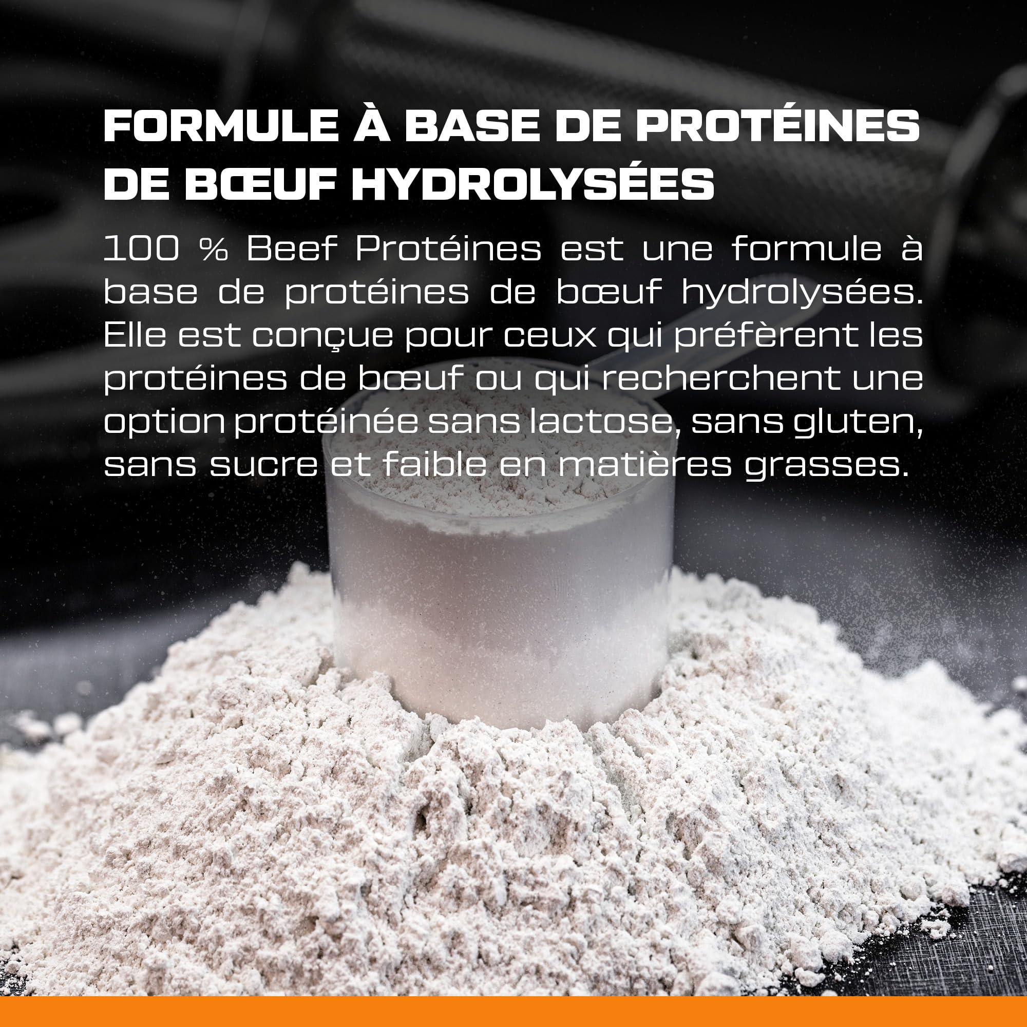 Scitec Nutrition 100% Beef Protein, Boisson protéinée en poudre aromatisée, Sans lactose, Sans sucre, Sans gluten, 1,8 kg, Chocolat aux amandes