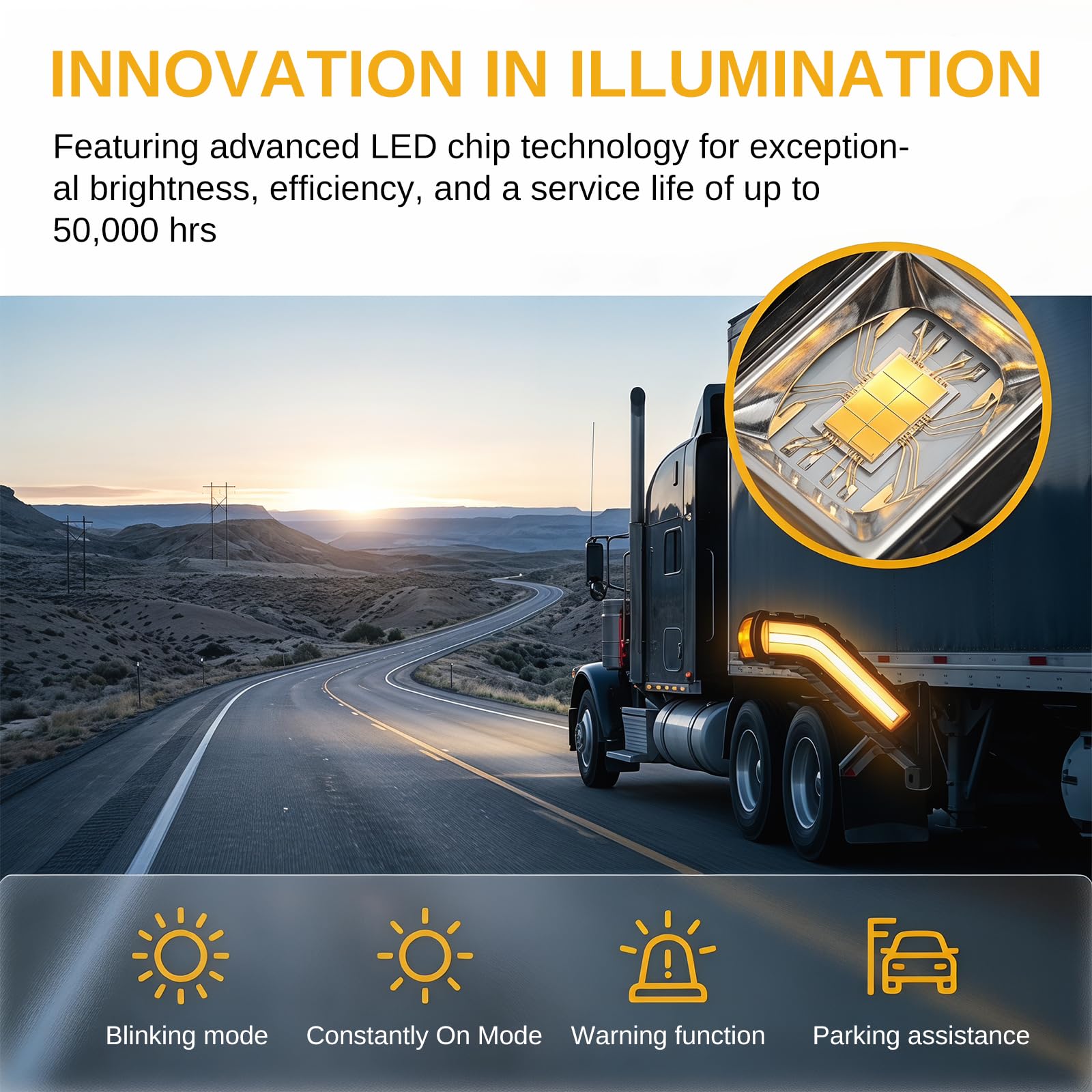 2 x LED Begrenzungsleuchten 12-24V, Seitenmarkierungsleuchten wasserdicht für LKW, PKW, Wohnwagen, Anhänger – Weiß/Rot