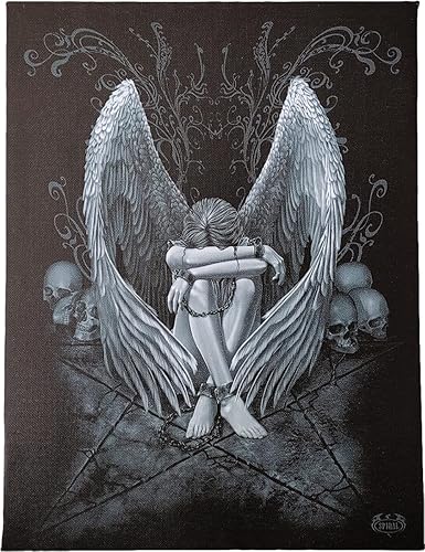 Spiral - Póster en lienzo de ángel esclavizado (9.8 x 7.5 in), diseño de ángel esclavizado