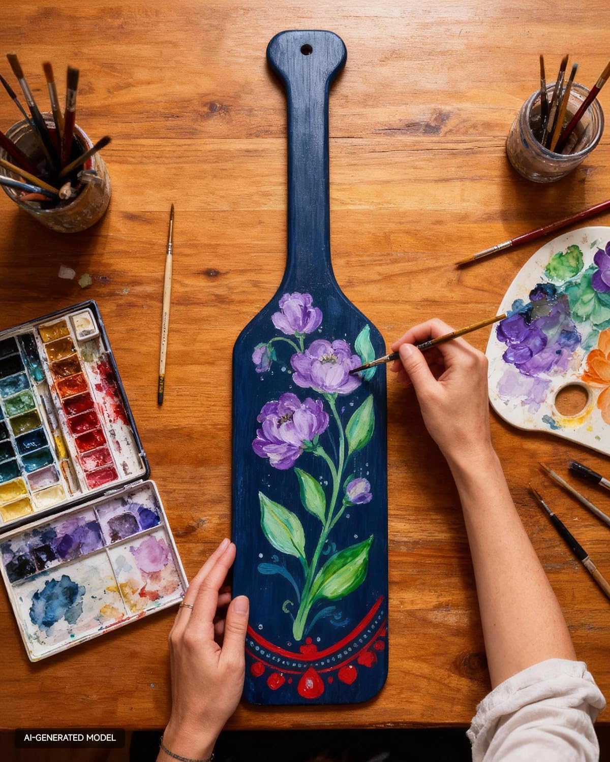 Paleta de hermandad de 22 pulgadas, paleta de madera de pino maciza sin acabar, paleta de fraternidad de madera lisa para dibujo/manualidades