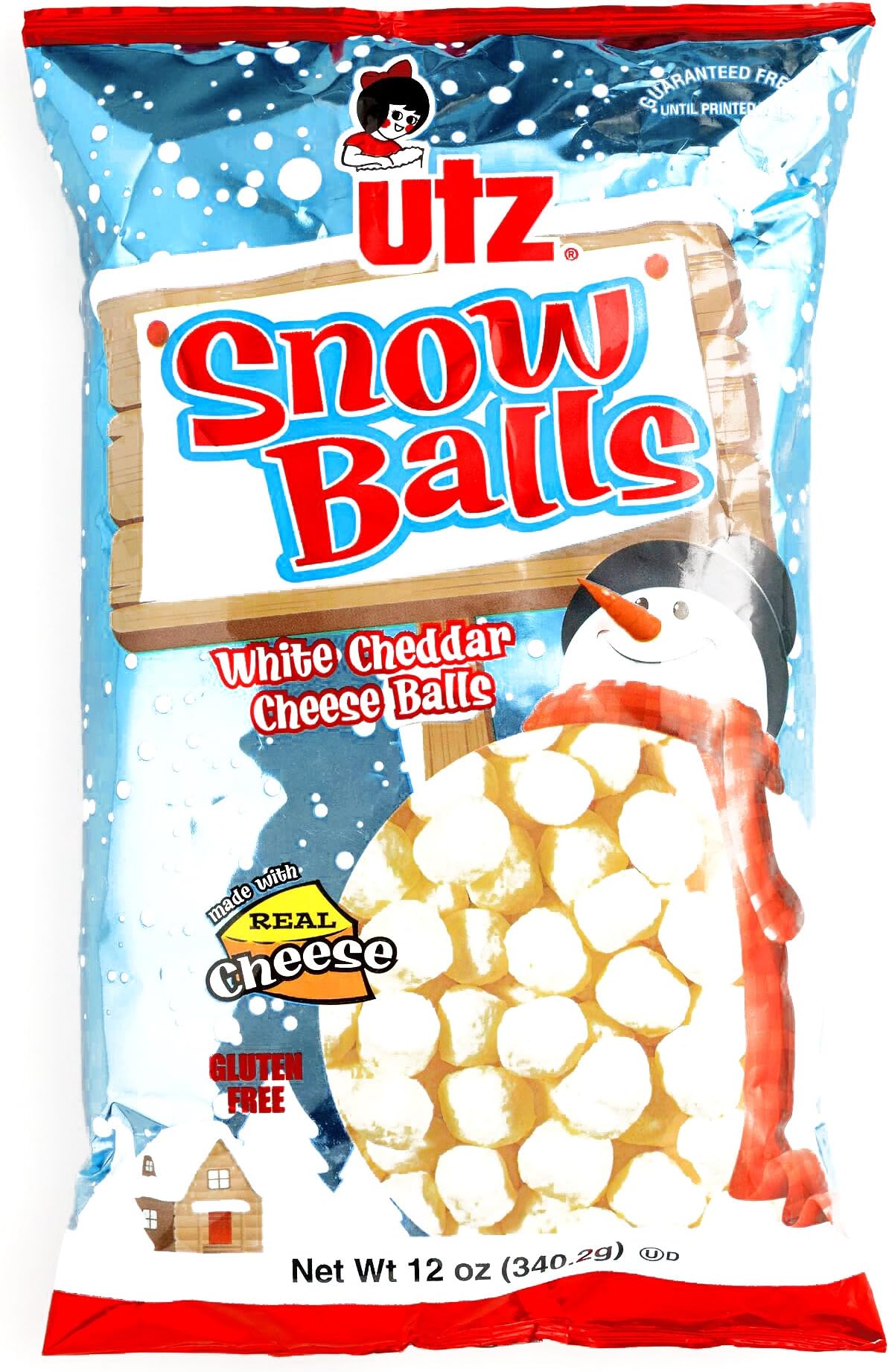 Utz White Cheddar Snow Balls (1 Unit Per Order) - Gourmet Christmas Gift for the Holidays