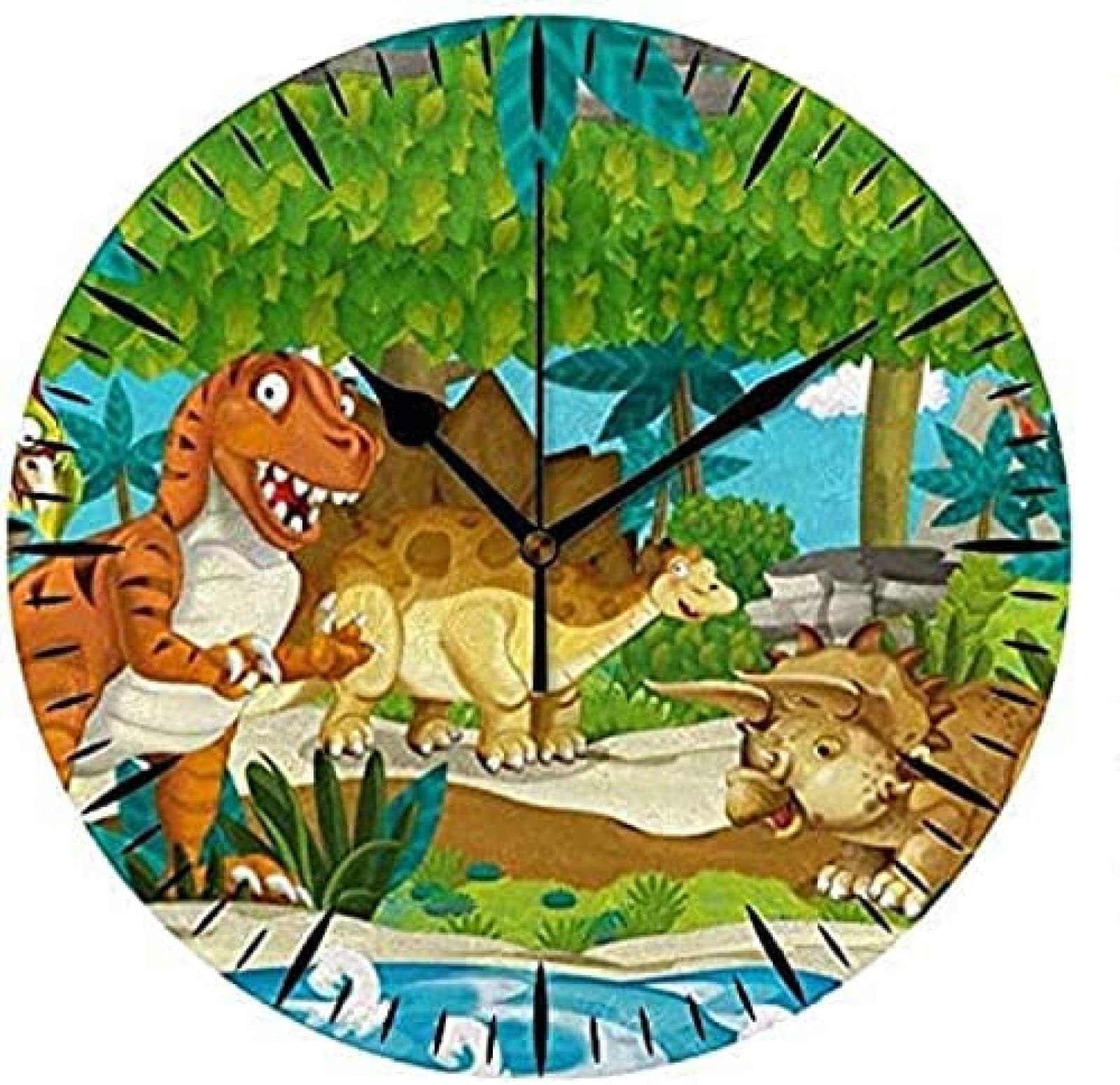 Wall Clock Tabletop Cartoon Happy Children Pvc Foam Board Creative For Office&Home