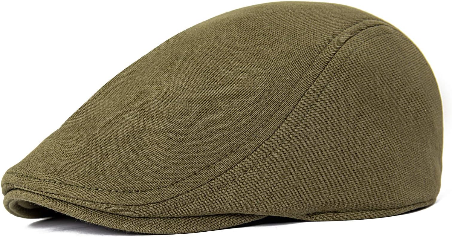 VOBOOM Men's Cotton Flat Ivy Gatsby Newsboy Driving Hat Cap