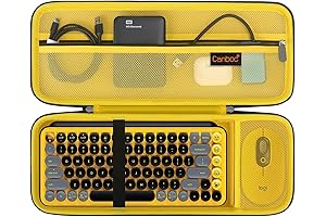 Hard Case Carrying Case for Logitech POP Keys/POP Mouse Keyboard, Mesh Pocket...