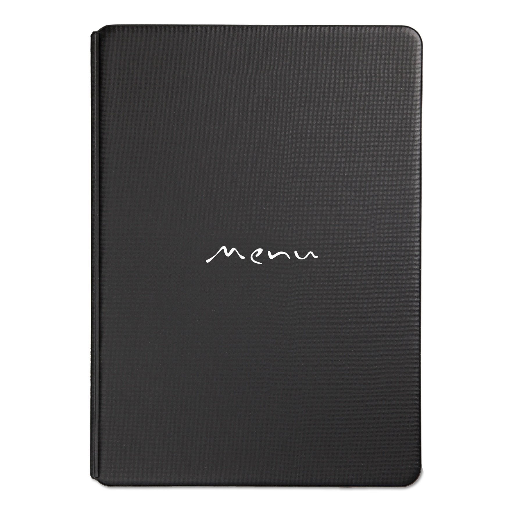 I LOVE MENU Toscana Menu Holder, PVC, Black, 31.3 x 22.6 x 0.7 cm