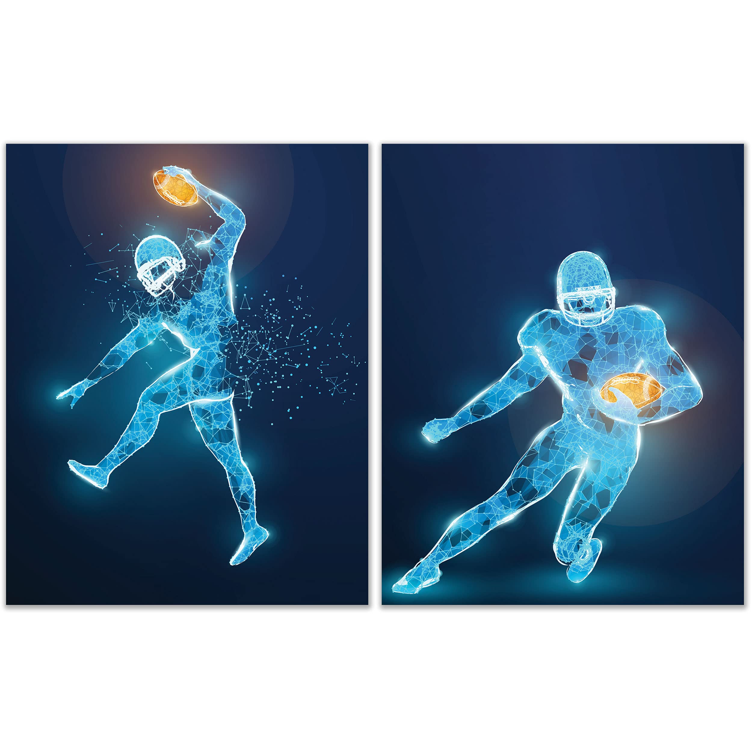 Buy Football Wall Art Prints Set of 2 (11x14) Unframed Football s