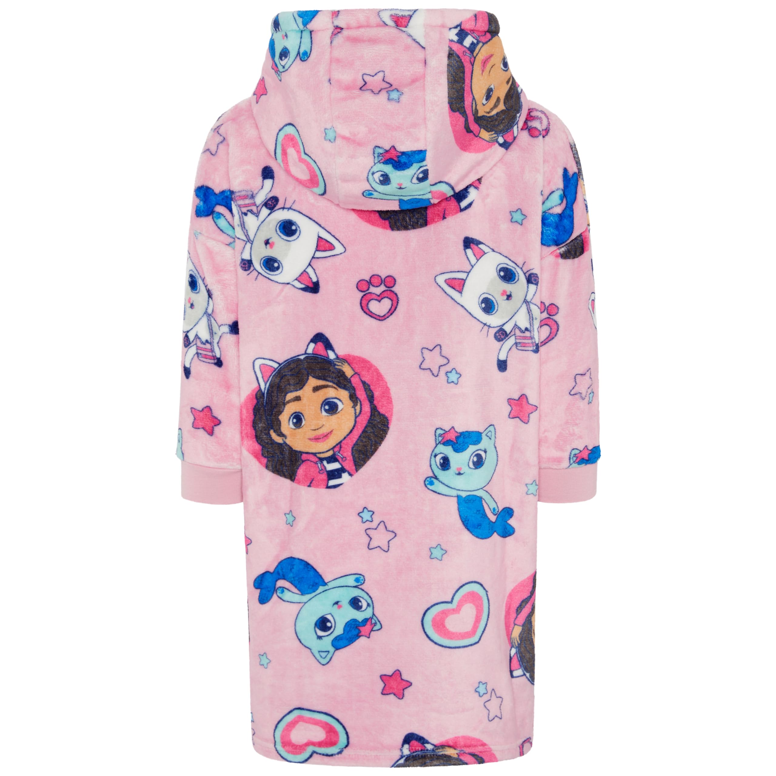 La casa de muñecas de Gabby Sudaderas con Capucha para Niña, Sudadera Batamanta Polar Oversize