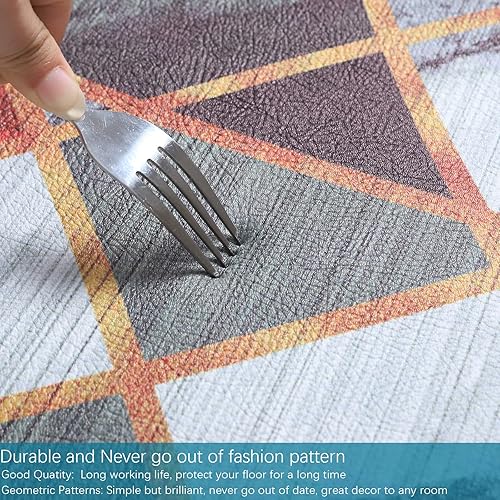 Miniatura 4 de ZebraSmile Juego de 2 tapetes de cocina antifatiga, acolchado, antideslizante, impermeable, tapete de pasillo de cocina largo y cómodo para cocina,