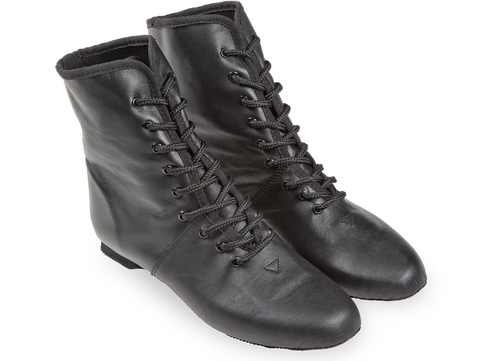 Diamant Mittelhoher Gardestiefel 9-Loch in Leder mit geteilter Gummisohle und 10mm Absatz