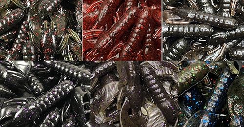 Phat Pak Baits - Beasty Bug Jr Ned Rig Craw Finesse Bass Señuelo de pesca de plástico suave 20ct 2.8"