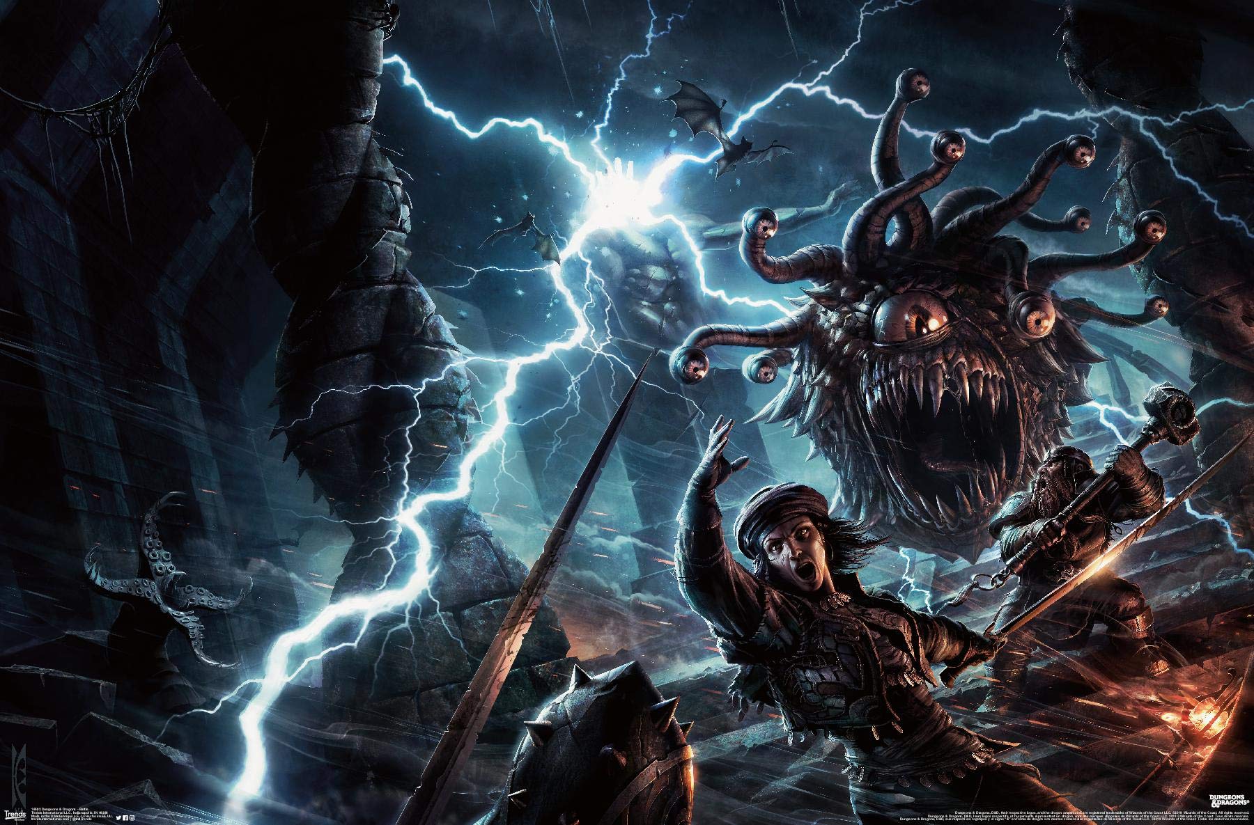 Amazon.com: Trends International Dungeons and Dragons - Battle