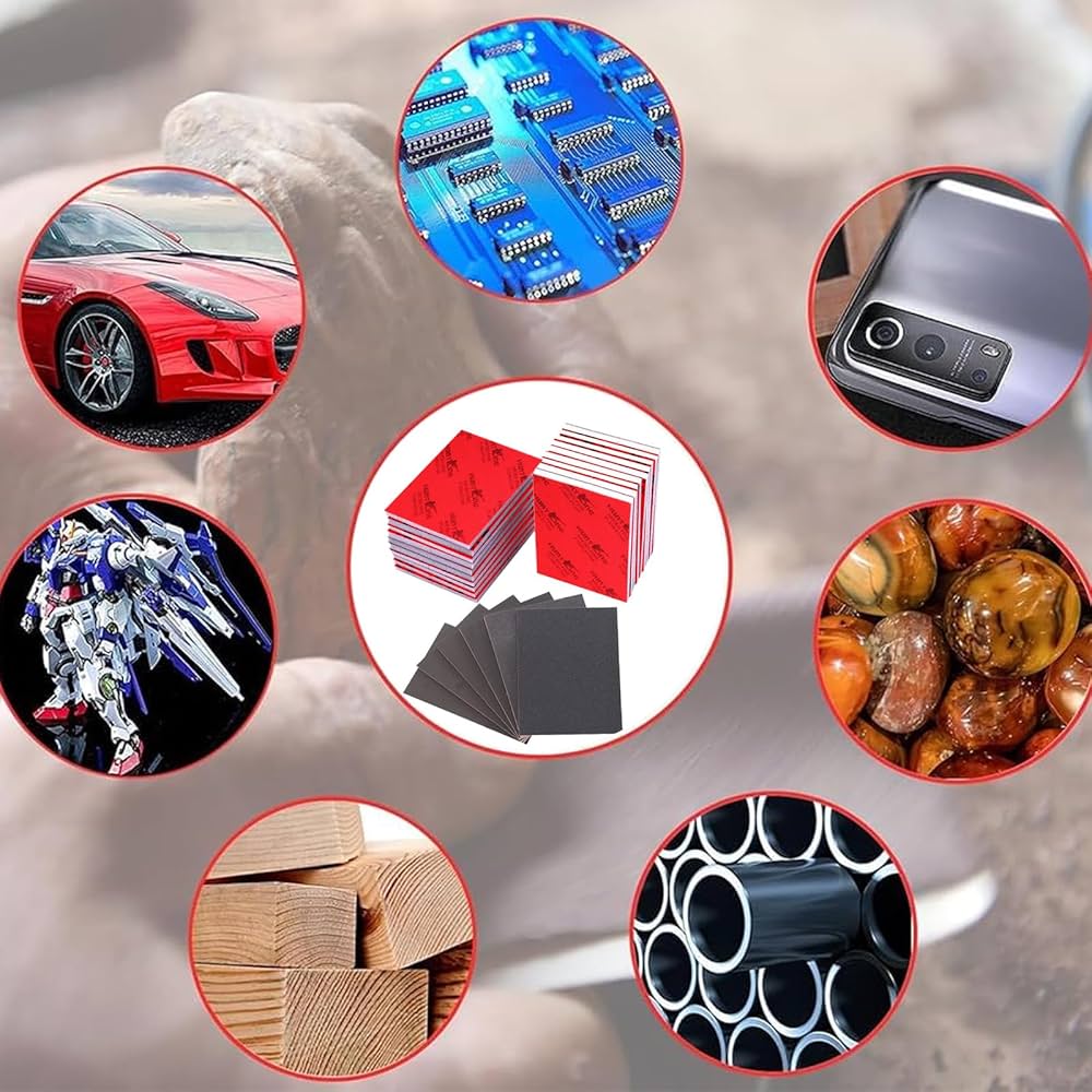 Carta Vetrata Spugna - Kit Multifunzione Per Levigare Legno, Metallo, Plastica E Pulizie Domestiche - Foto 4