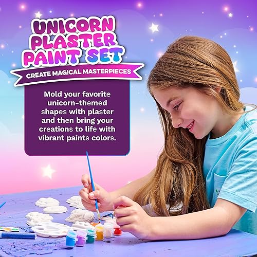 Miniatura 5 de Greenbo Juguetes de unicornios para niñas de 4 a 6 años. Incluye regalos de unicornio multifuncionales, kit de pintura para niños y vestido de