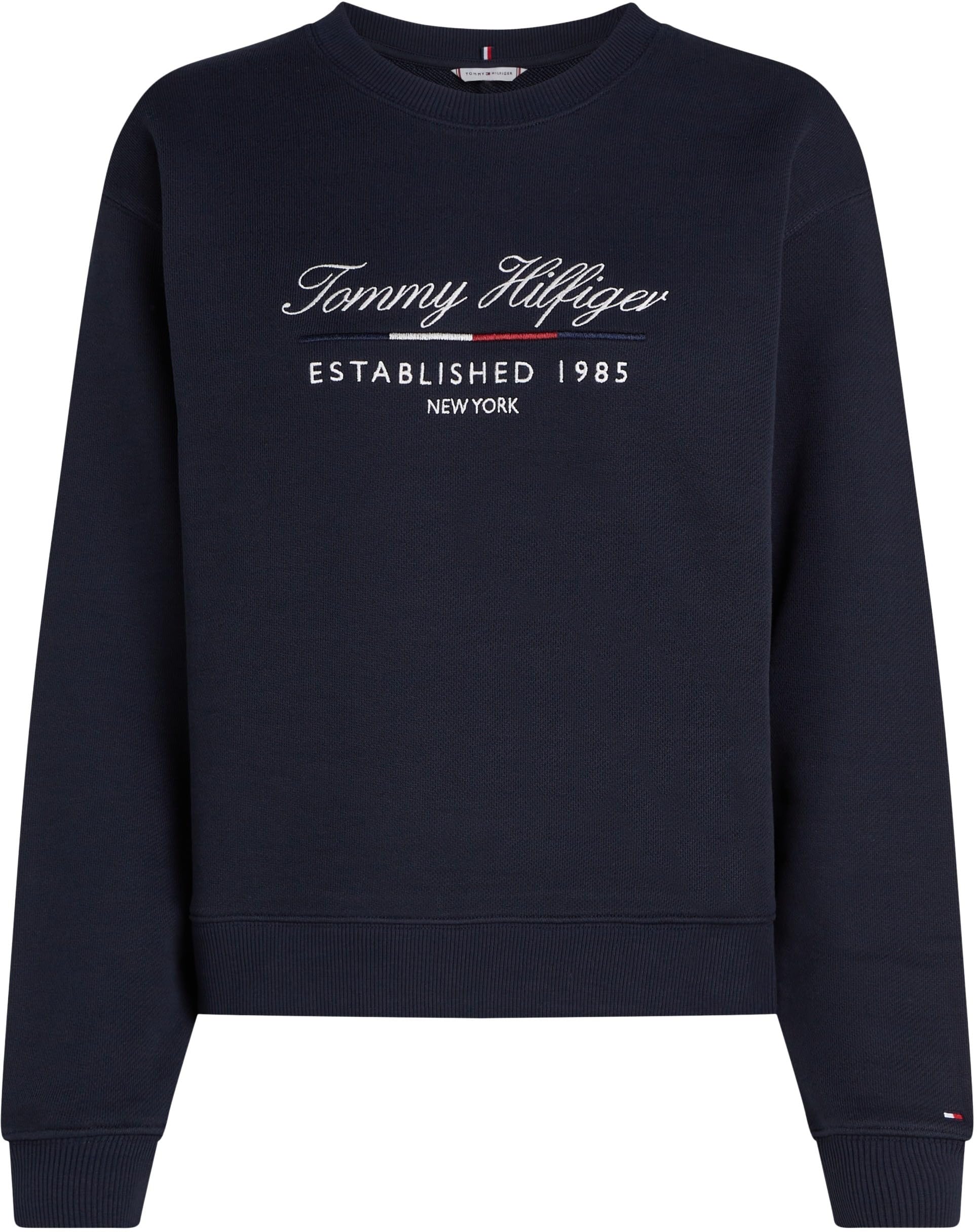 Tommy Hilfiger Mdrn Reg Script C-nk Swtshrt Ww0ww43574 Sudadera de Cuello Redondo Mujer (Pack de 1)