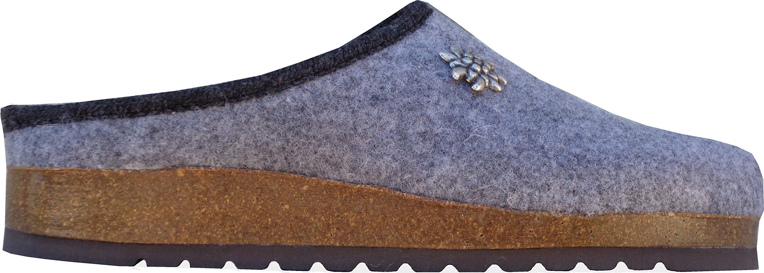 TIROL Chausson Femme en laine MÉRINOS INNSBRUCK - GRIS 40