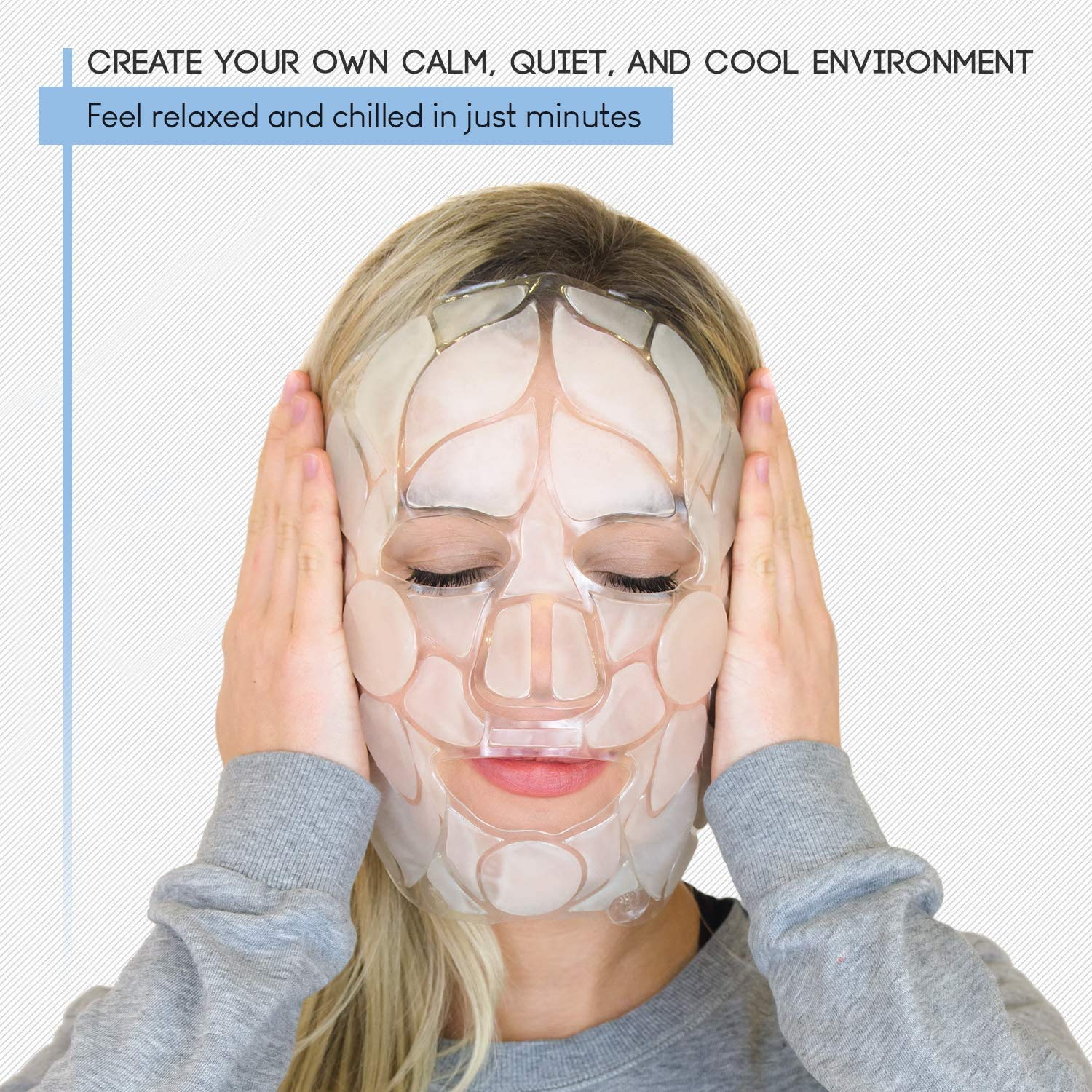 Face Ice Pack Reusable Gel Face Masks for Cooling migraine Relief