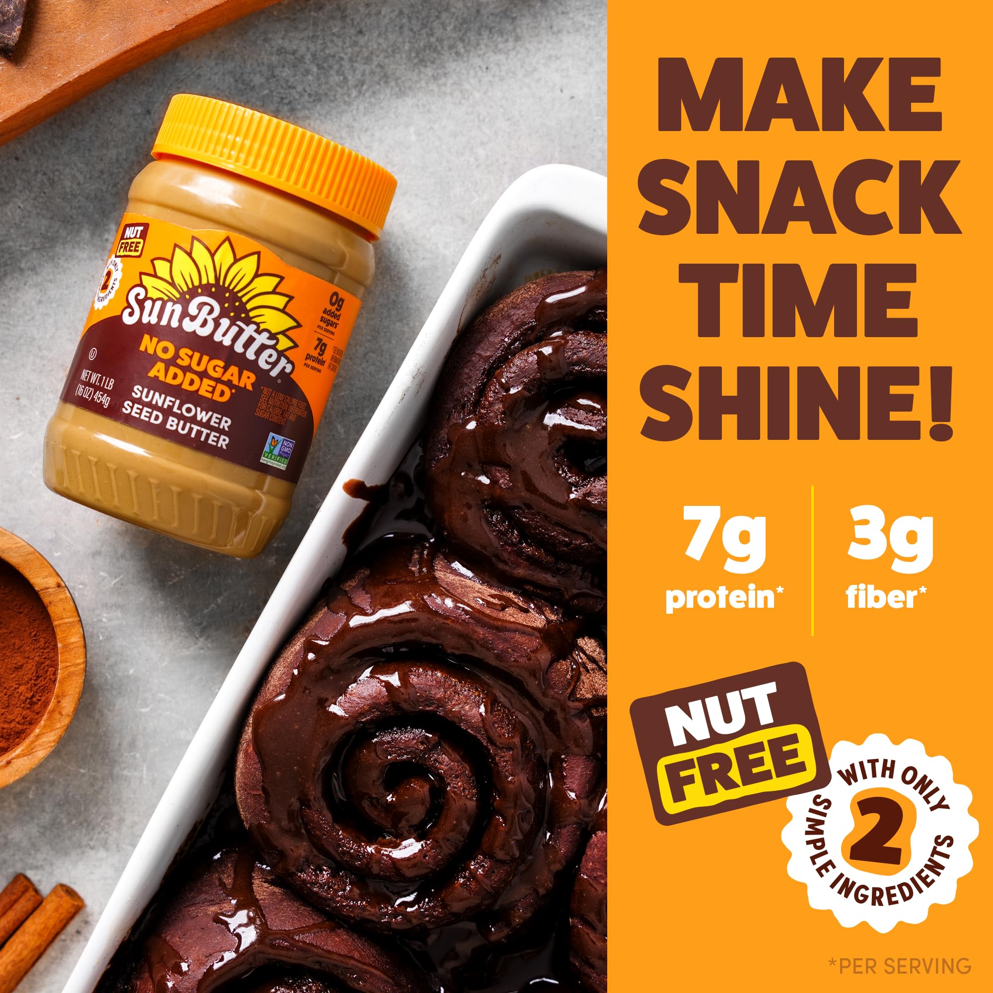 SunButter - Mantequilla del girasol ninguna azúcar agregada - 16 oz.