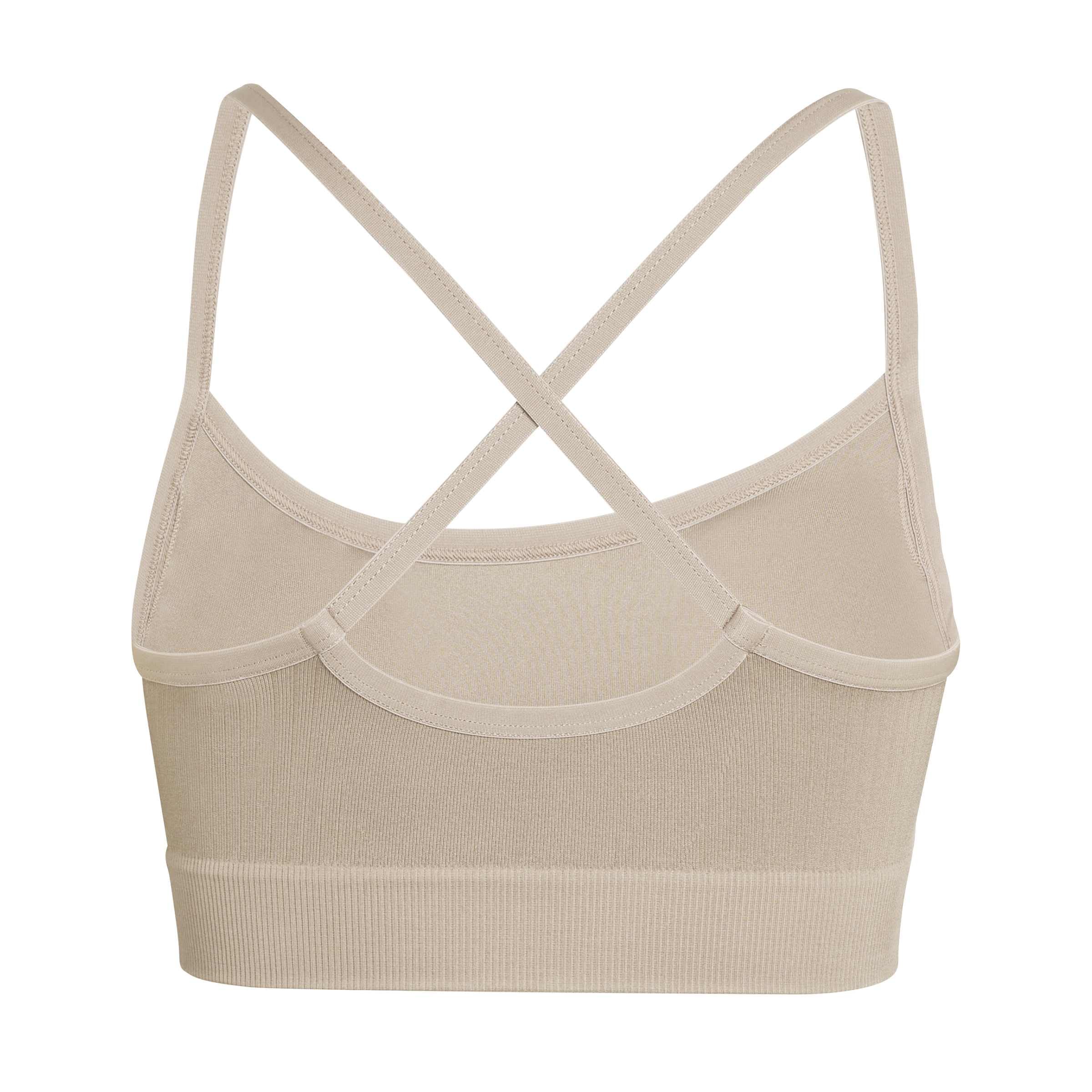 adidas Workout Essentials Knit Light Support Padded Bra Reggiseno Sportivo Donna (Pacco da 1)