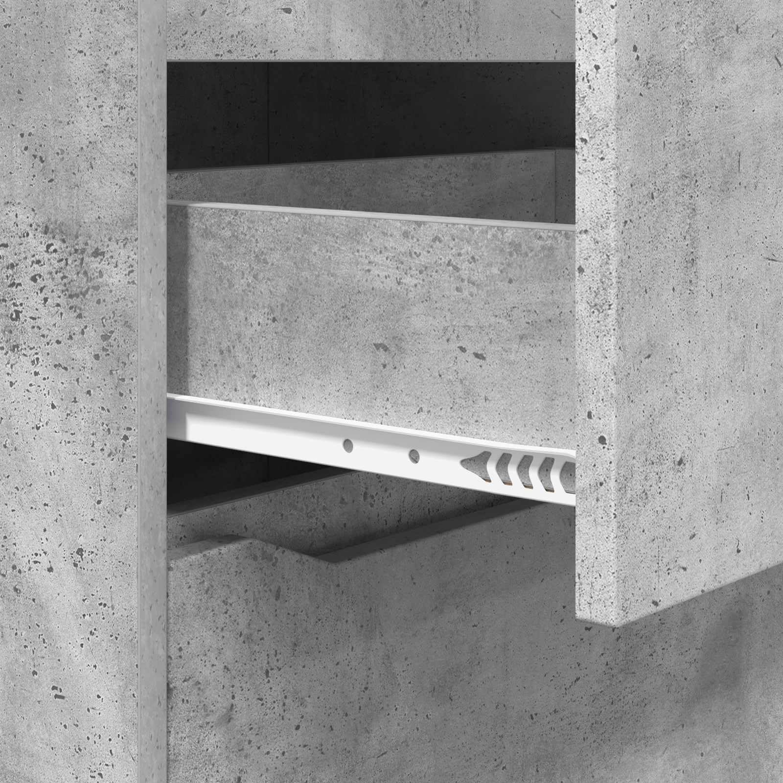 vidaXL Stauraumschränke 60 x 48 x 105 cm Holzwerkstoff Betongrau