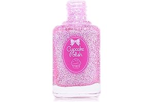 Cupcake Cuticle Wish, Holographic Pink Nail Polish Glitter Bombshell