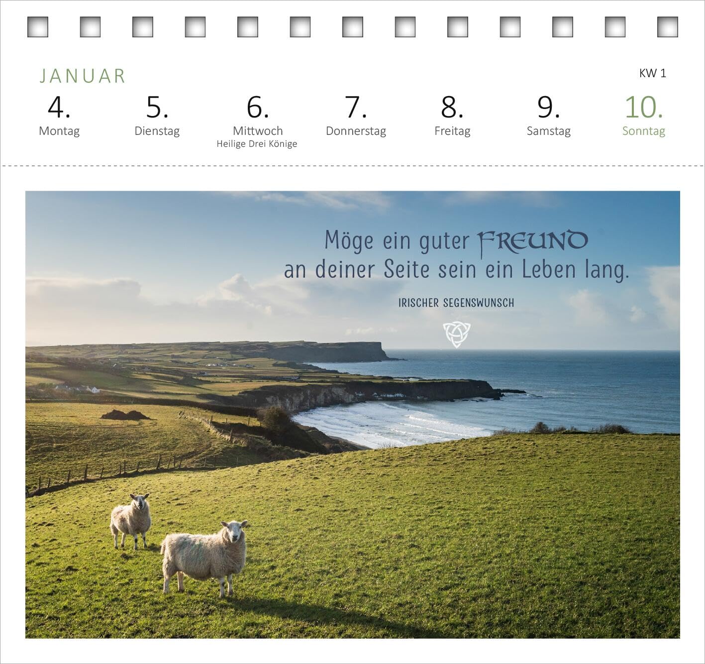 Postkartenkalender Irische Segenswünsche 2027: Wochenkalender 2027, 53 Postkarten für Sehnsuchtsmomente