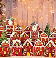 Vista 7 de HEIPINIUYE 24 cajas vacías de calendario de Adviento para llenar tú mismo, calendarios vacíos de cuenta regresiva navideña DIY 2025, caja