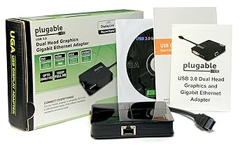 Amazon | Plugable USB 3.0 グラフィックアダプタ デュアル