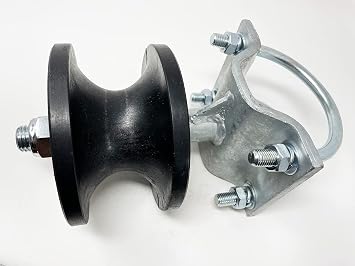 4" Cantilever Gate Roller 2" Round Post Heavy Duty Nylon for Chain Link Fence