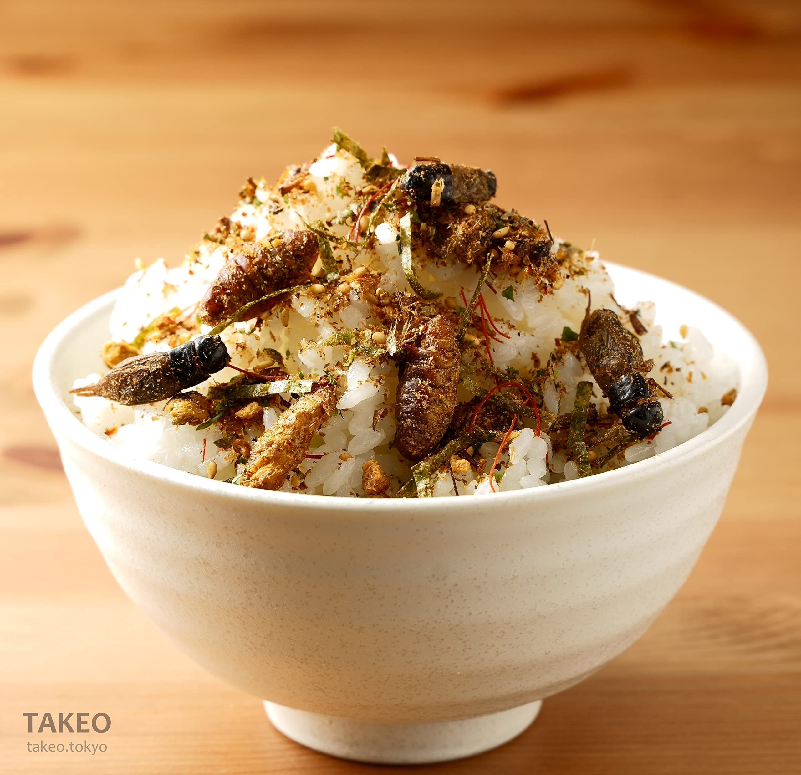 Amazon.co.jp: TAKEO 昆虫食 昆虫ふりかけ 白米用昆虫ミックス