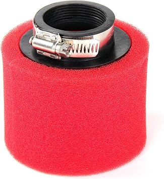42mm Foam Air Filter, 42mm Air Filter Fit for SSR 50 70 90 110cc 125cc 150cc Pit Bike CRF50 CRF70 KLX110 Dirt Bike Foam Air Filter Red