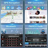 Inefala Android 15 Autórádió Renault Clio (2013-2018) - 10" Érintőképernyő, Vezeték Nélküli CarPlay, GPS Navigáció, WiFi, Bluetooth, 2GB+64G 6