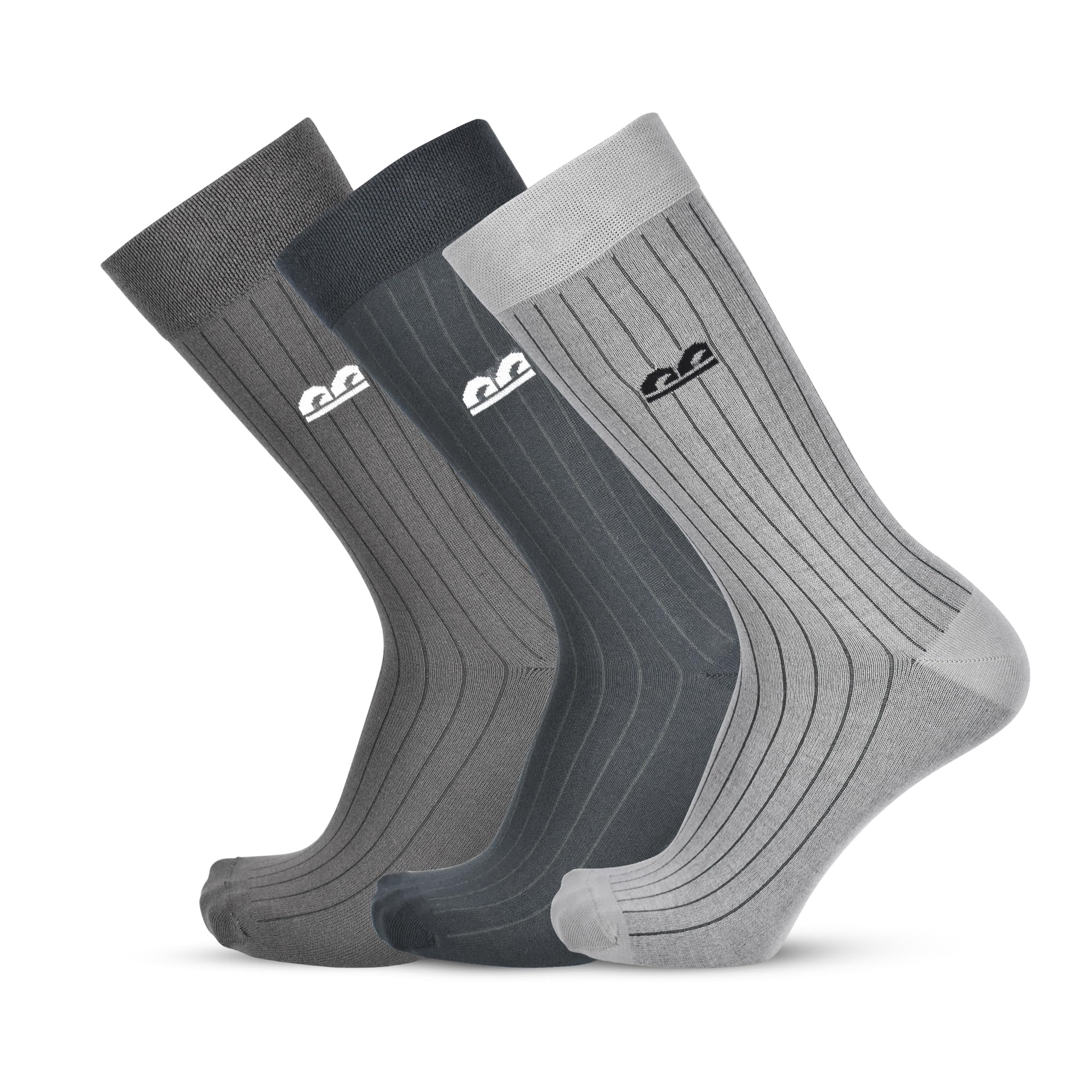 Bamboo Crew Socks for Men Combo | Full Calf Length Premium Bamboo | Odour-Free, Breathable & Durable | Cushioned Base & Anti-bacterial | 3X Softer than Cotton Socks | Pack of 3-image-16