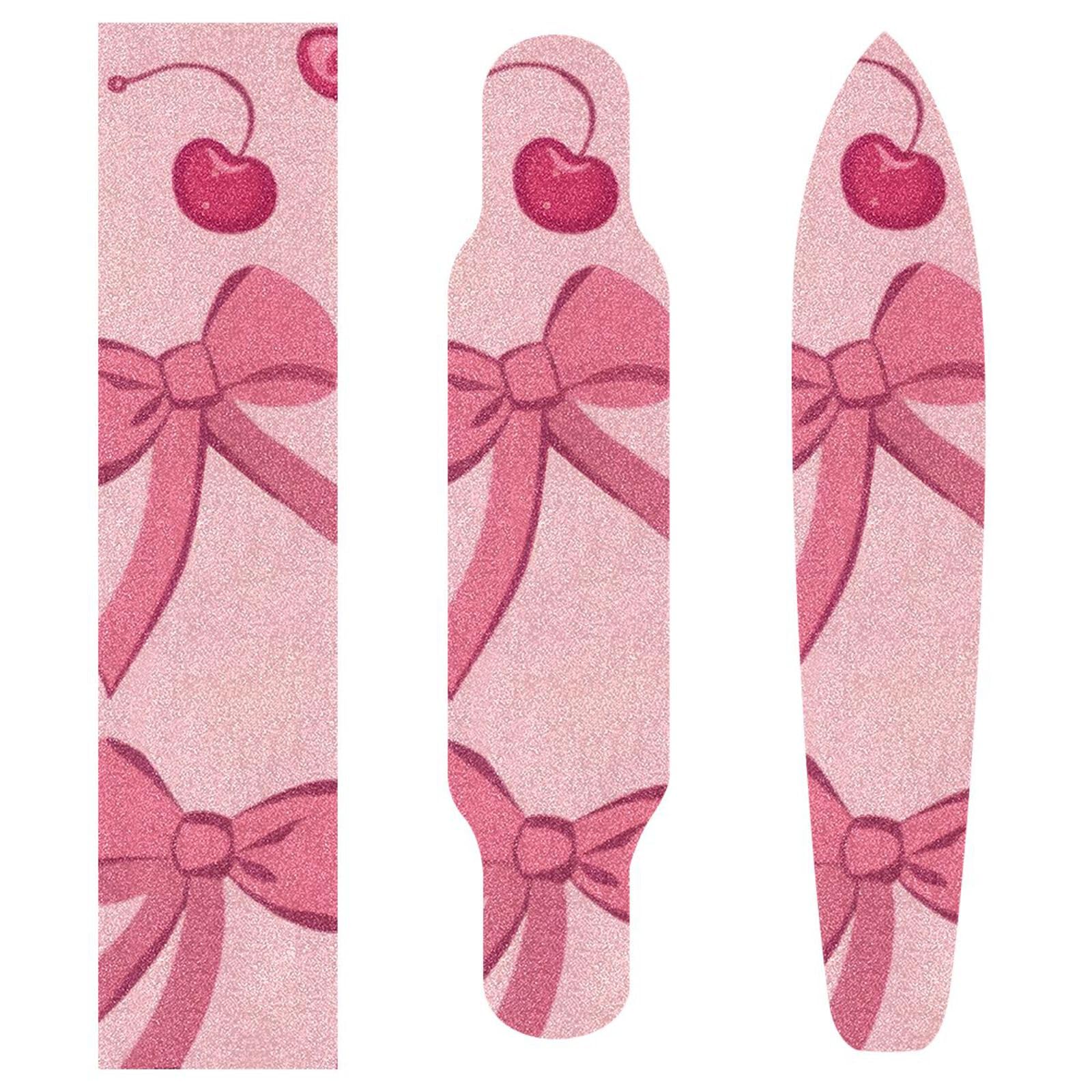 KAAVIYO Fleur De Cerisier Japonais Grip De Skateboard Bande Grip Antidérapante Auto-adhésif Griptape De Longboard Sans Bulles 9x33in,44x10in( 1pcs
