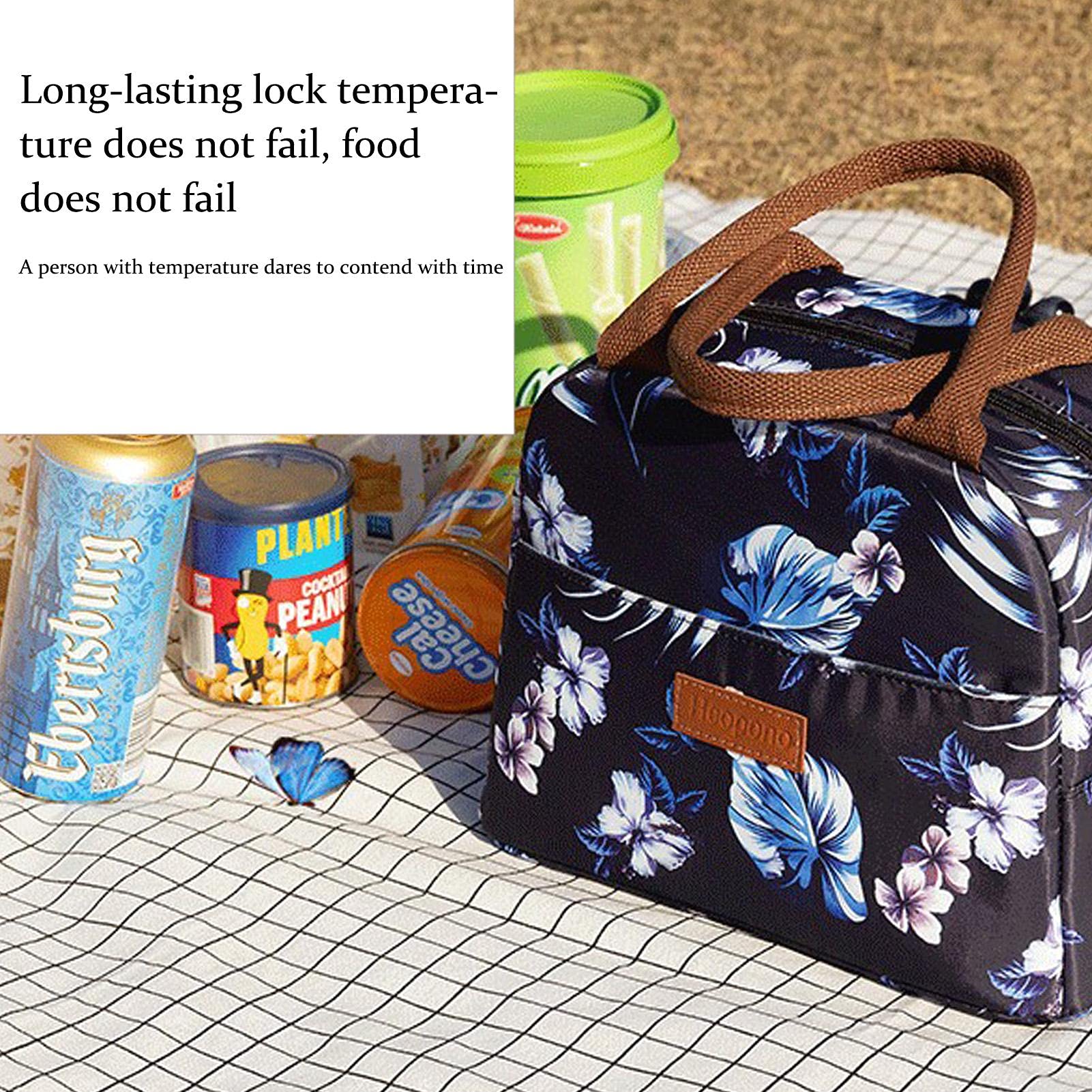 - Bolsa isotérmica para Almuerzo, Reutilizable, Bolsa térmica pequeña | para Almuerzo Almuerzo, Bolsa isotérmica para Mujer, para la Escuela y la Oficina