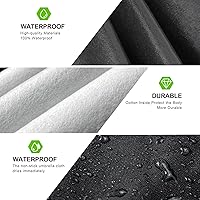 Vista 2 de KouKou Funda impermeable para automóvil para todo tipo de clima, 7 capas para automóviles con cremallera, ajuste universal para sedán, Honda Civic