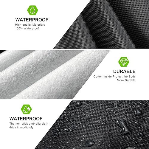 Miniatura 2 de KouKou Funda impermeable para automóvil para todo tipo de clima, 7 capas para exteriores, ajuste universal para BMW Serie 5 535i 530i 528i, Lincoln