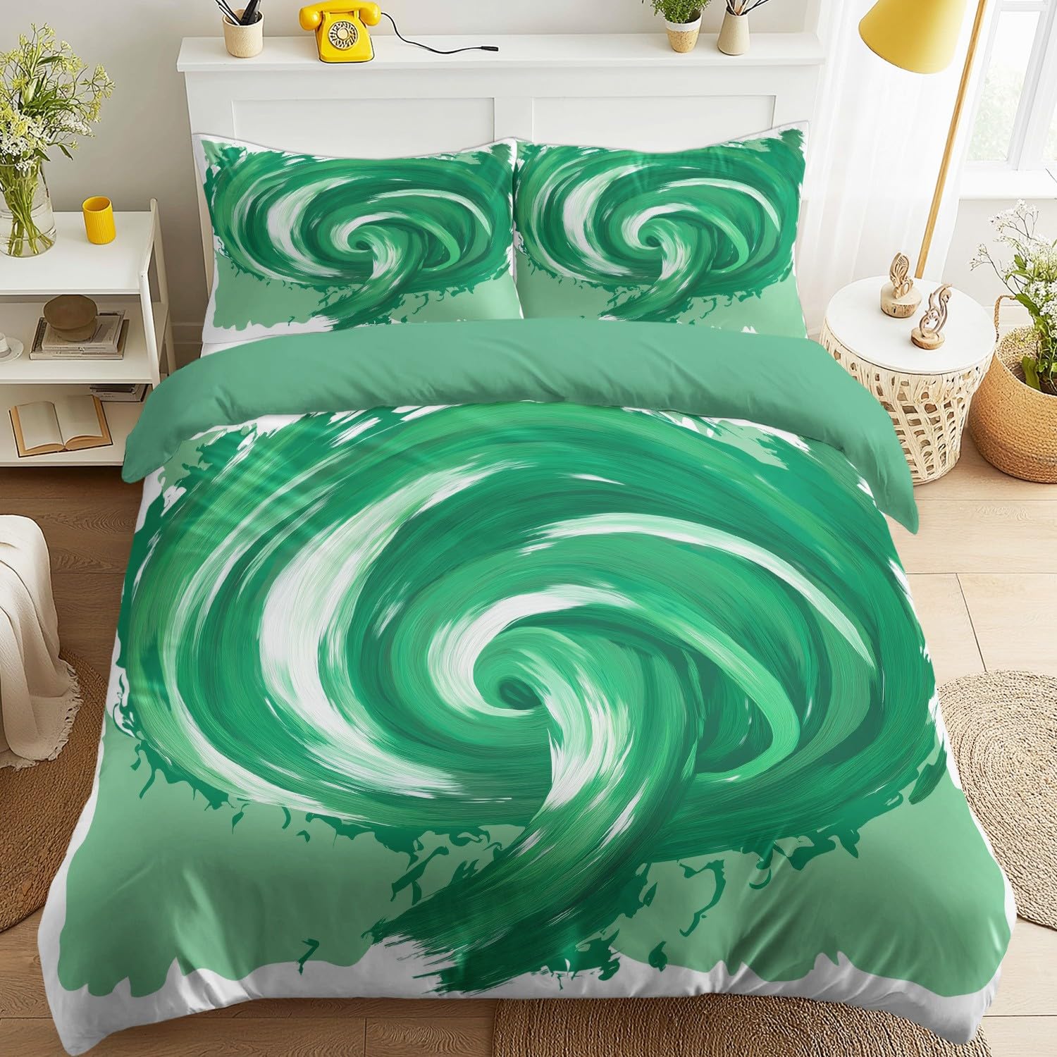 Housse de couette 160 x 200 marbrée pour une décoration de chambre moderne et dynamique
