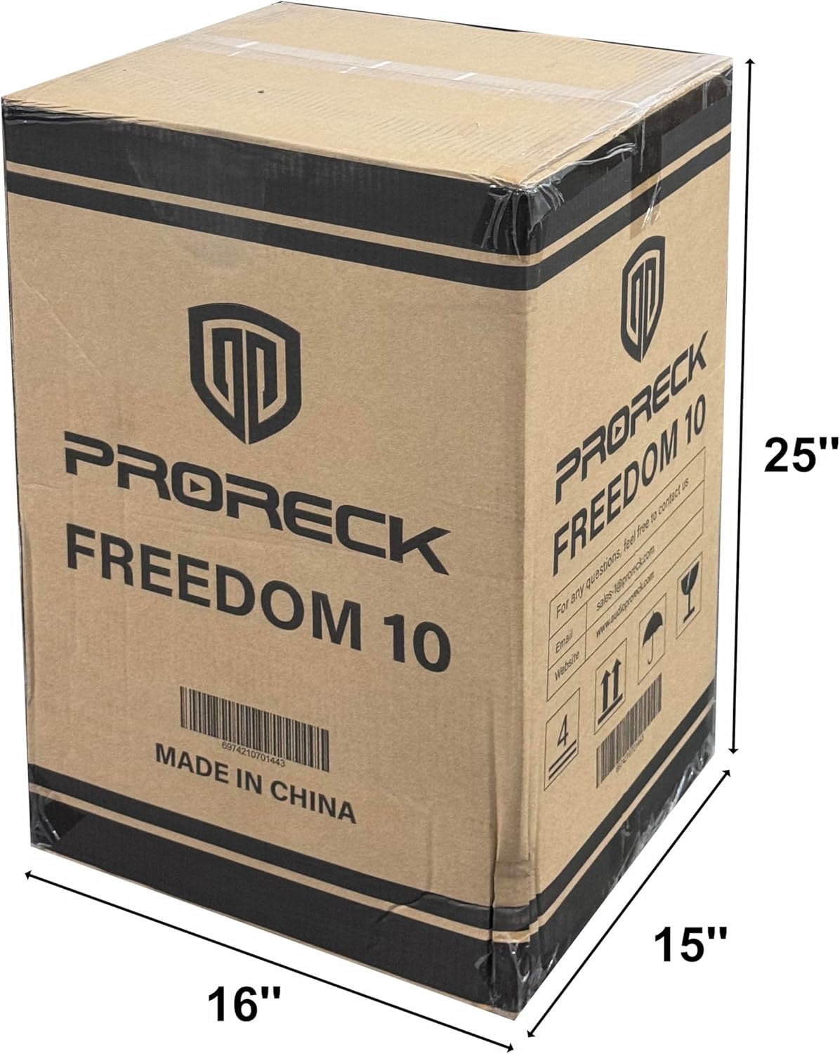PRORECK FREEDOM 10 product packaging box