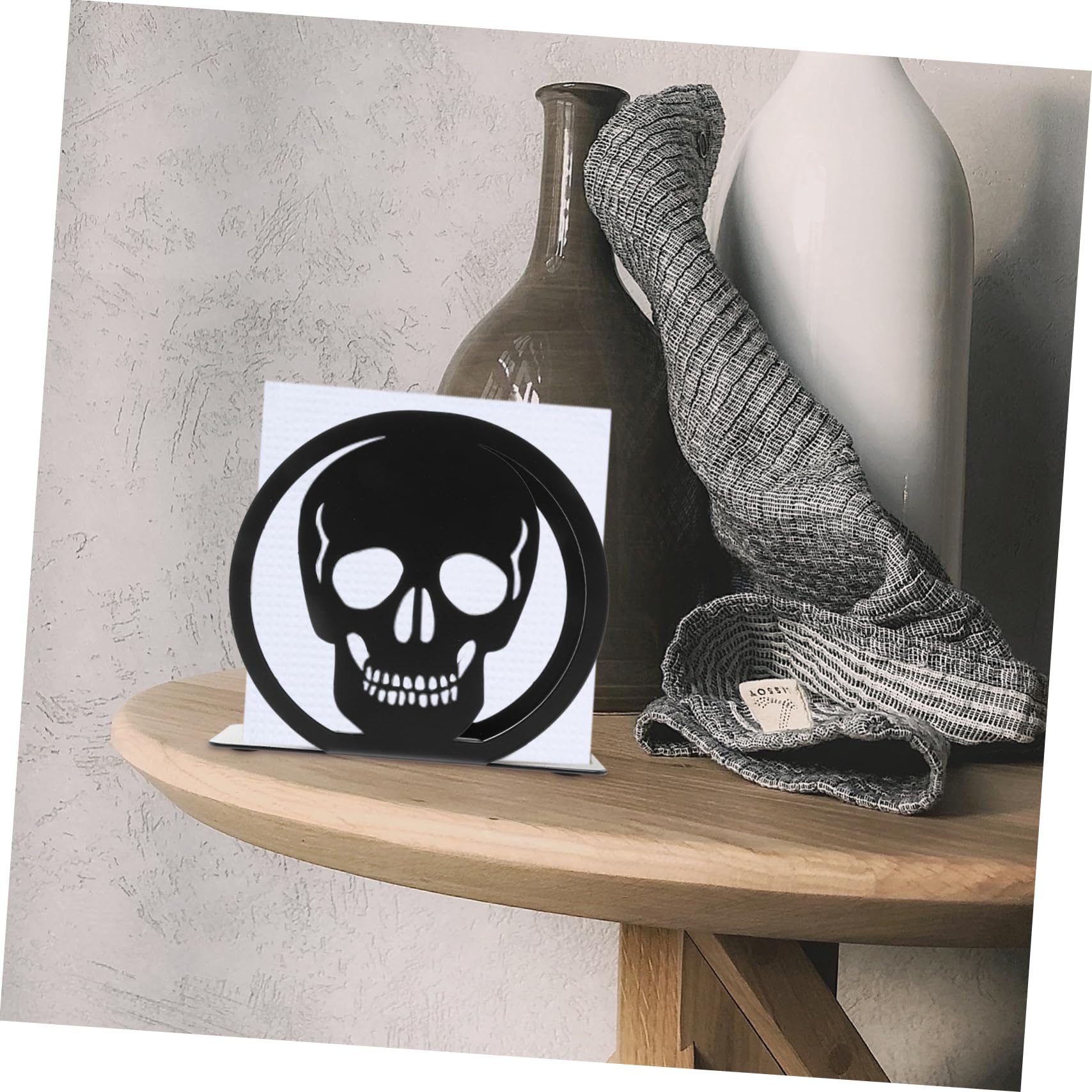 4 Piezas estante de almacenamiento de tejido soporte para mantel estante de tejido organizador mesa escritorio toilet paper dispenser servilletas toallero partidario del tejido Ciieeo