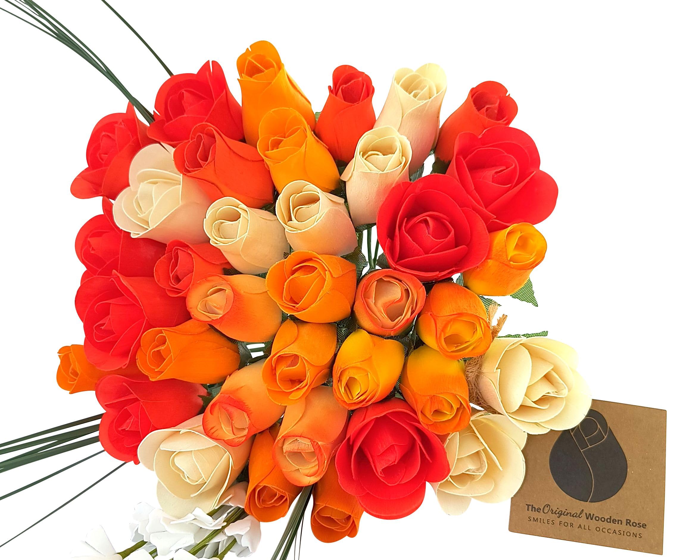 Amazon｜The Original Wooden Rose Deluxe Orange Cream Sicle Themed
