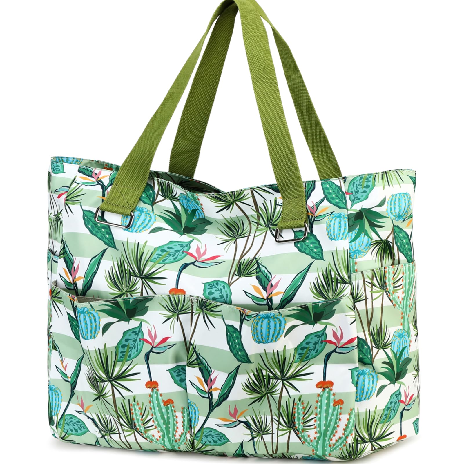 Myhozee Borsa Mare Donna Grande - Borsa da Spiaggia Danna XXL Famiglia Impermeabile Borse da Mare Grandi Tote Bag Beach Bag con Cerniera Shopping Bag Borsa Estiva per Spiaggia Viaggio Piscina Vacanza