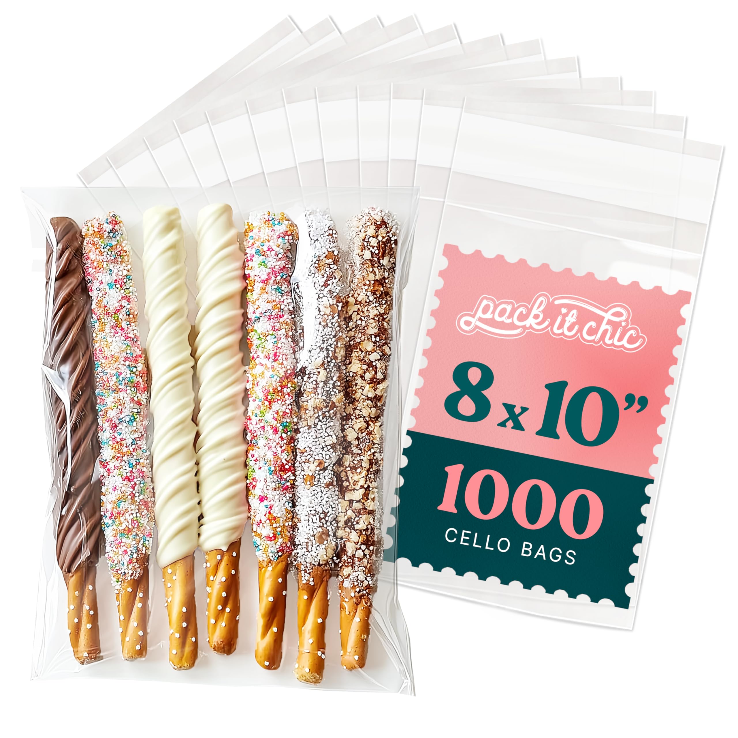 8袋 chic♡専用 Amazon.co.jp: Pack It Chic - 透明 再封可能 セロファン セロハン袋