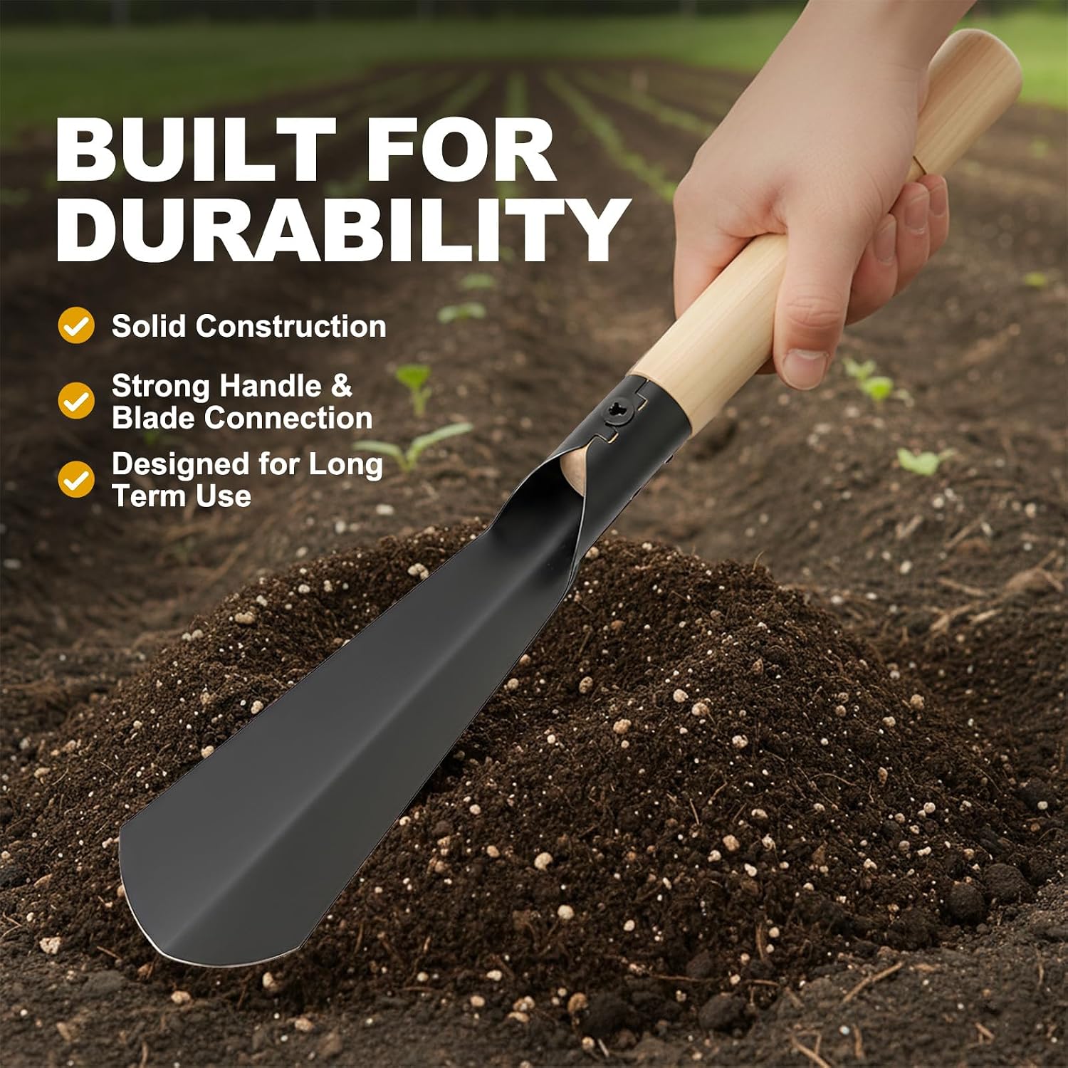 Garden Hand Trowel, Heavy Duty Garden Shovel with Ergonomic Handle image 5